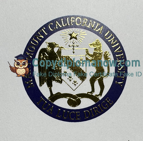 Marymount California University Diploma seal