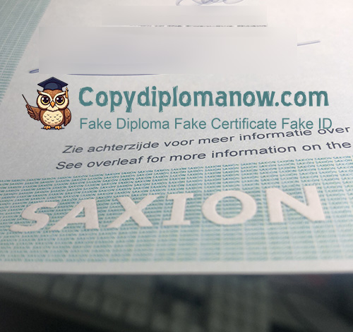 Hogeschool Saxion Getuigschrift seal