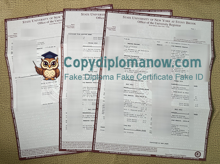 Stony Brook University Transcript Stony Brook University Transcript