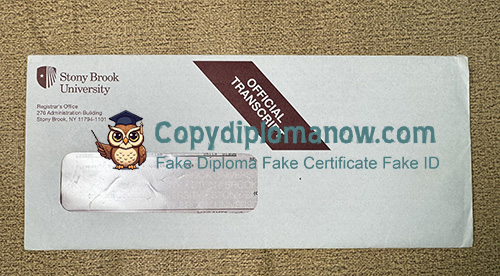 Stony Brook University Transcript envelope1