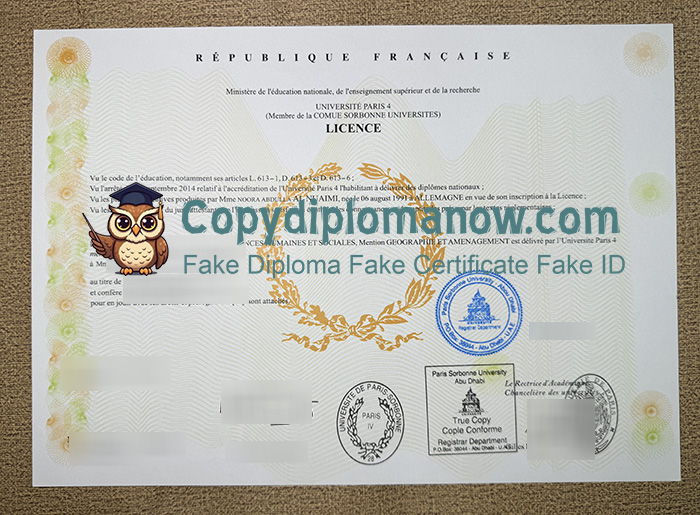 Paris IV Diploma