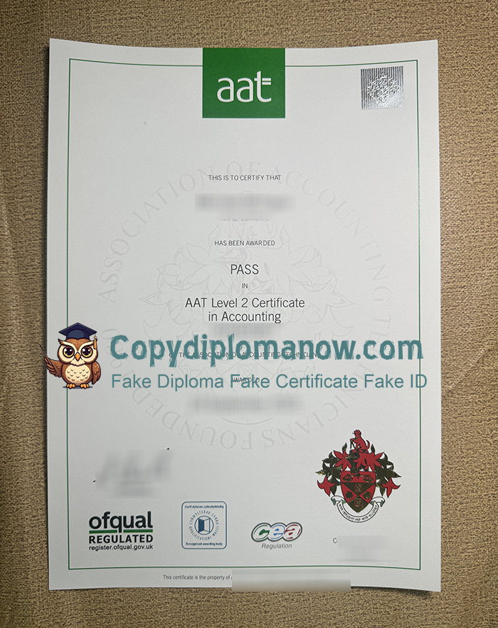Association of Accounting Technicians Certificate, AAT Certificate,