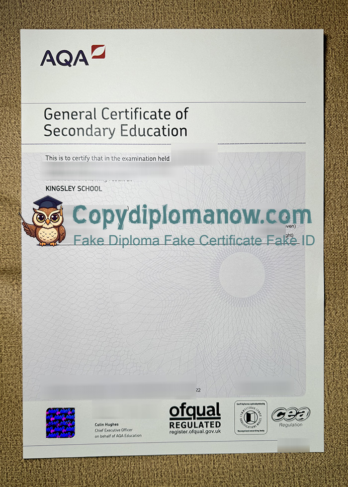 AQA GCSE Certificate