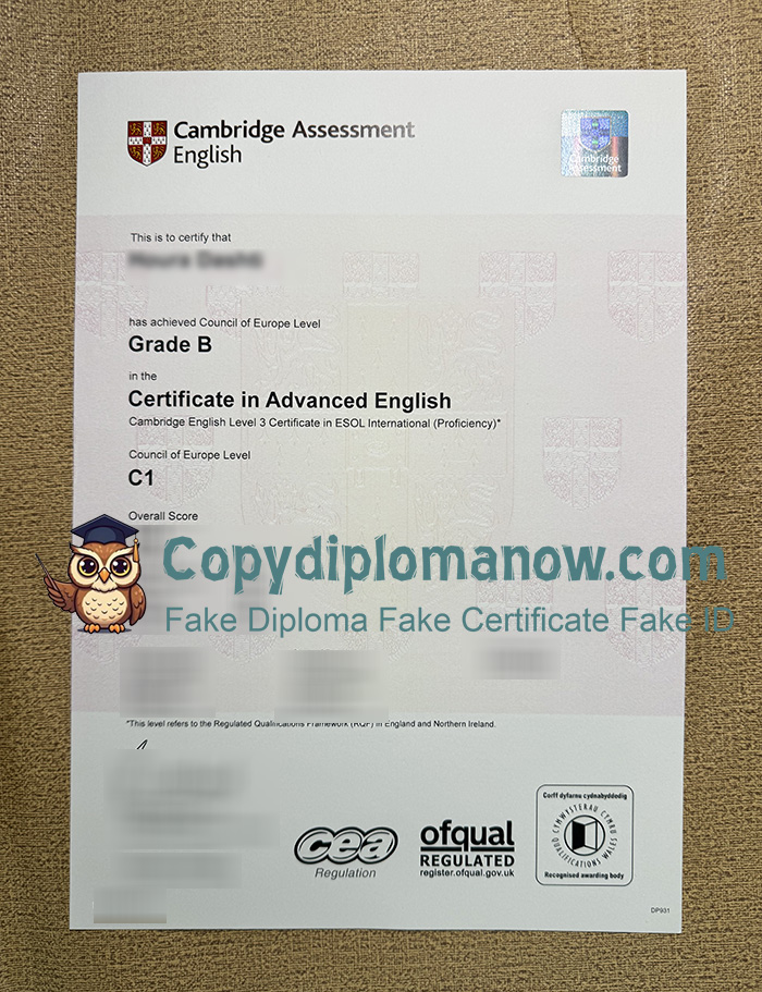 Cambridge CAE C1 Certificate