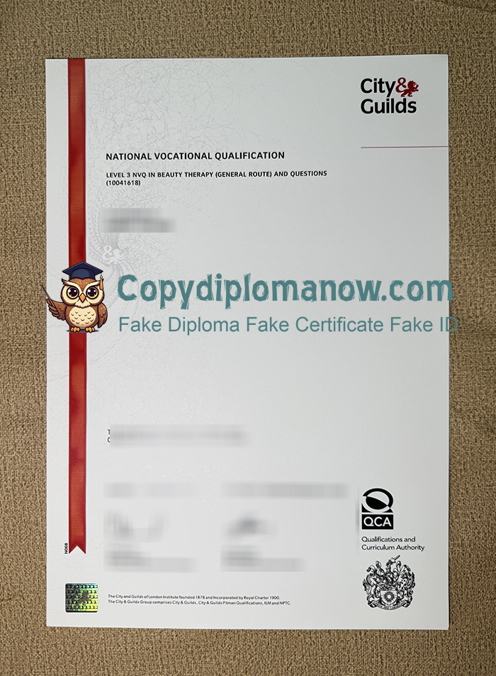 City & Guilds NVQ Certificate