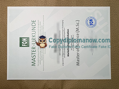 FOM Hochschule Urkunde