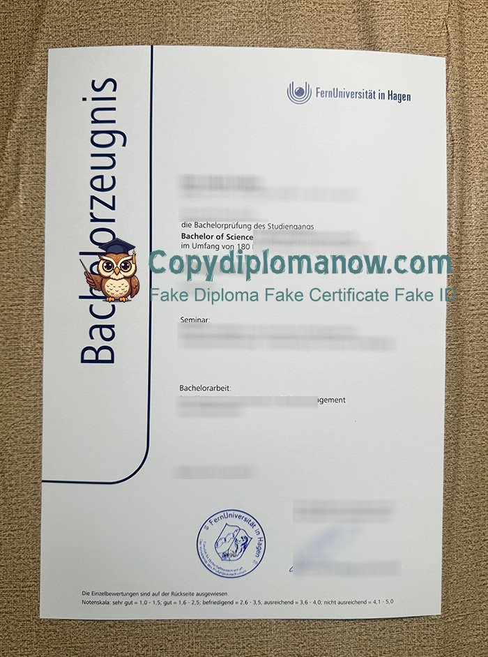 FernUniversität in Hagen Zeugnis