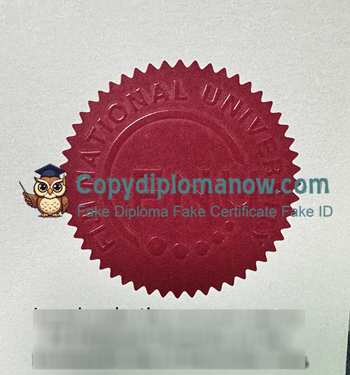 Fiji National University Diploma seal