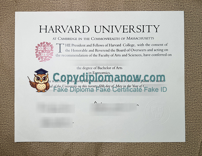 Harvard College Diploma