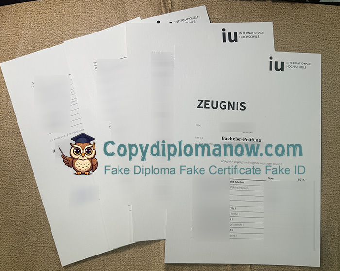 IU Internationale Hochschule Zeugnis