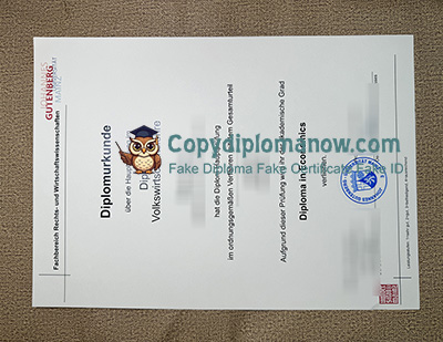 Johannes Gutenberg-Universität Mainz Urkunde