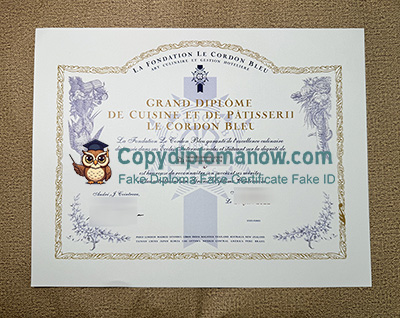Le Cordon Bleu Certificate