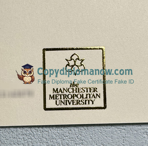 Manchester Metropolitan University Degree seal