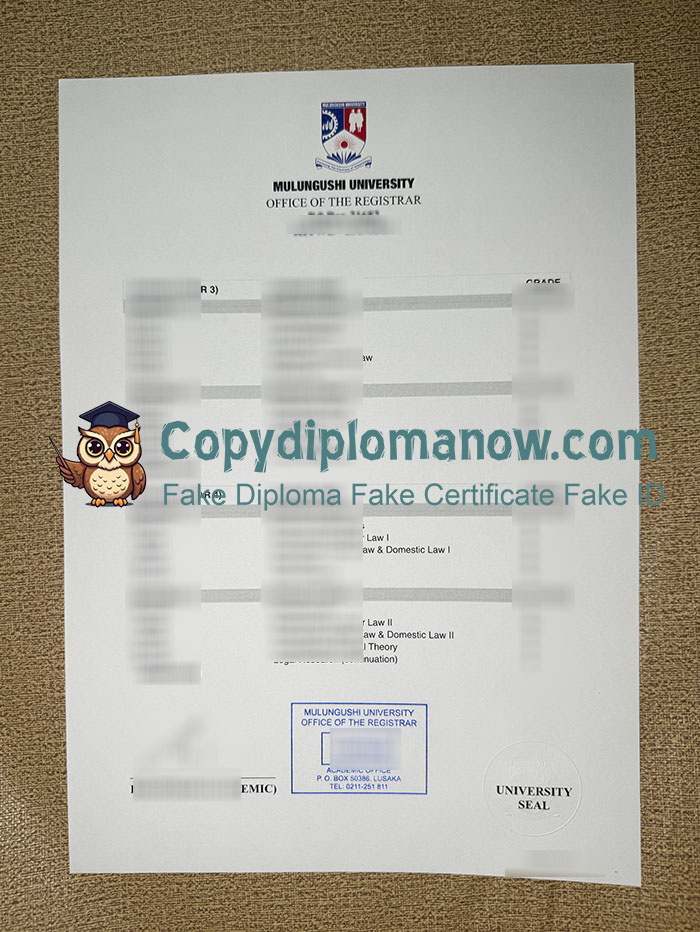 Mulungushi University Transcript