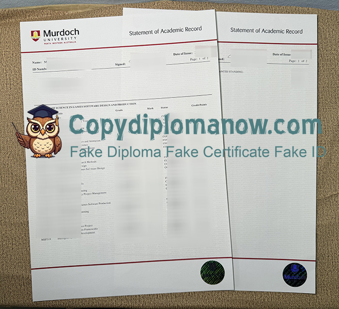 Murdoch University Transcript