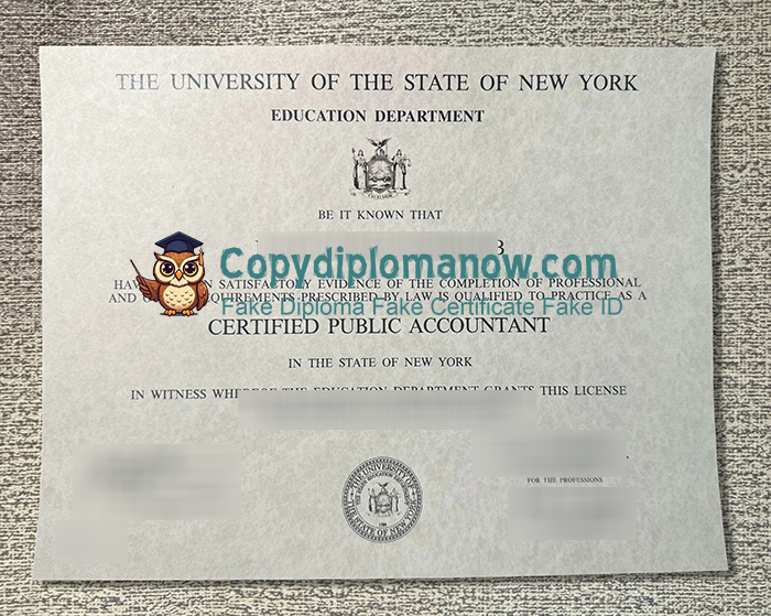New York CPA Certificate