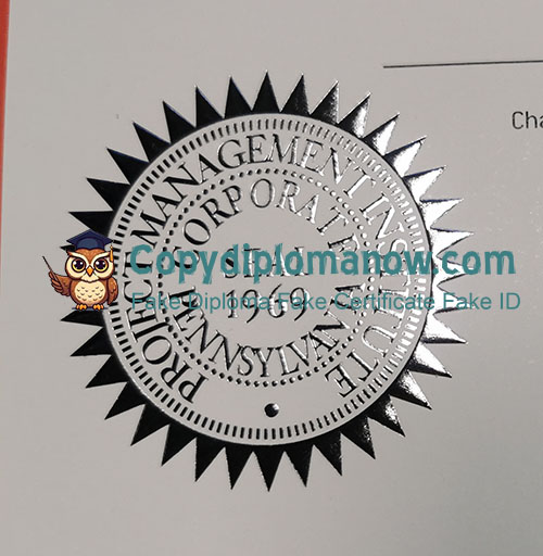 PMP Certificate seal