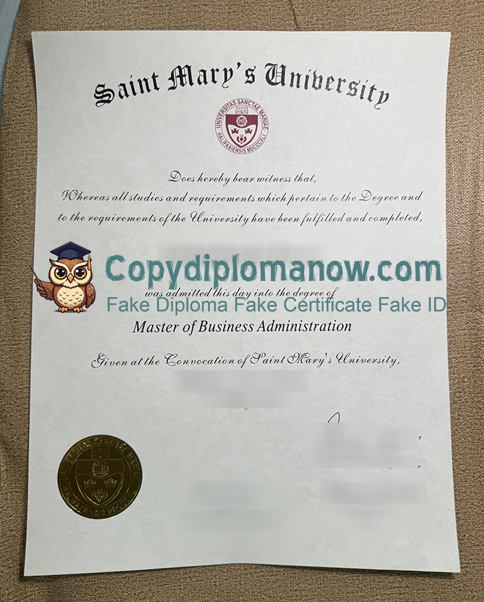 Saint Mary's University Diploma