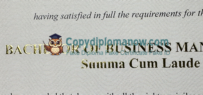 Singapore Management University (SMU) diploma Hot stamping