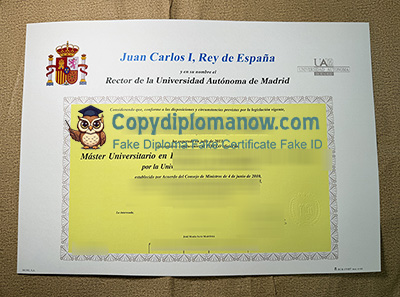 Universidad Autónoma de Madrid Diploma