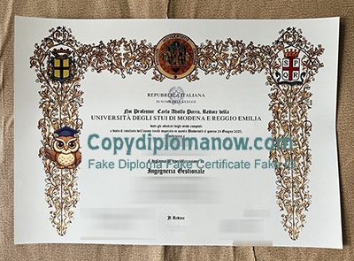 Università degli Studi di Modena e Reggio Emilia Diploma