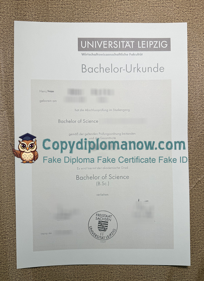 Universität Leipzig Urkunde