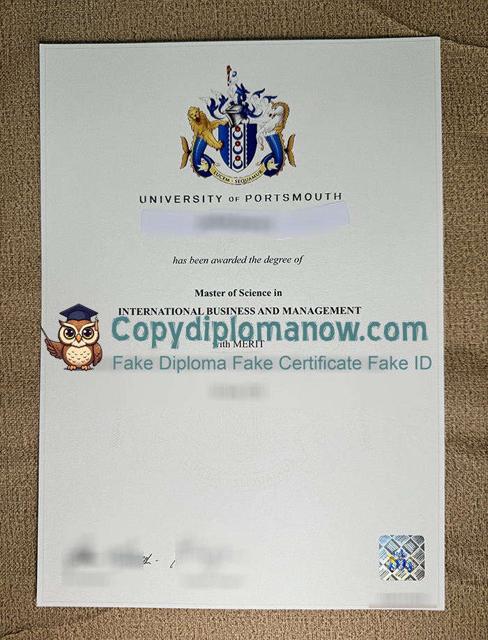 University of Portsmouth Degree