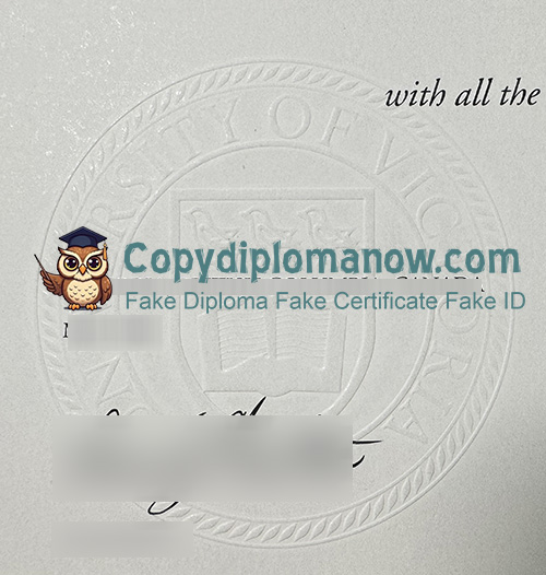 University of Victoria Diploma seal