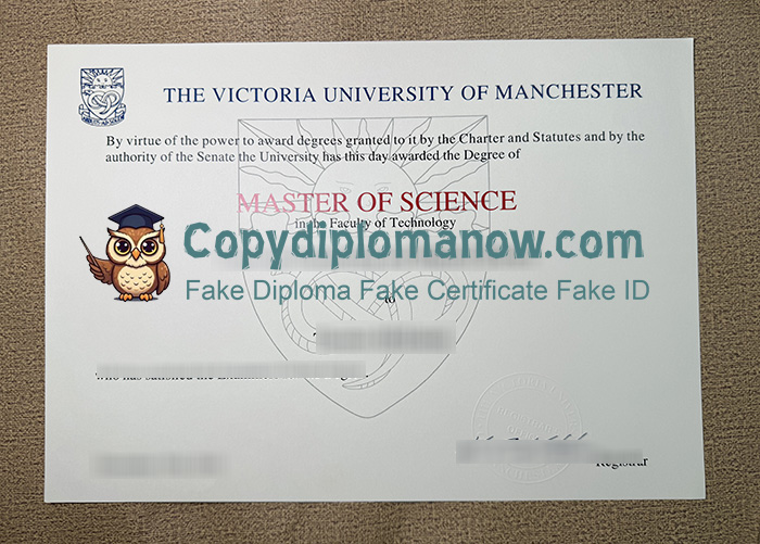Victoria University of Manchester Degree