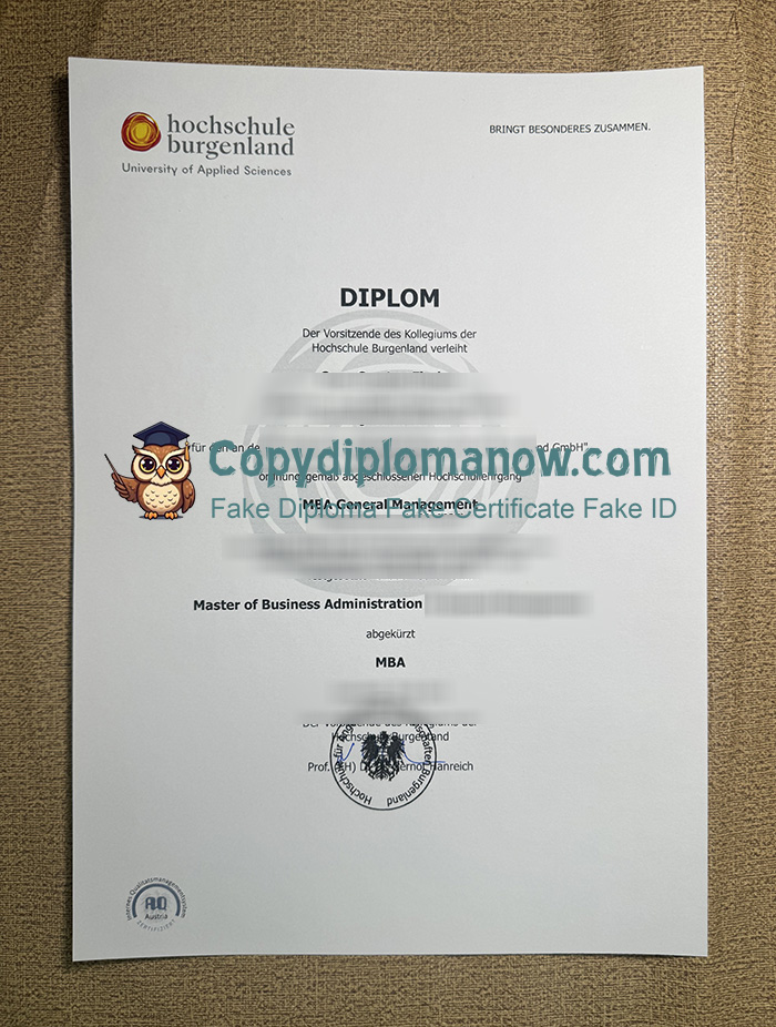 Hochschule Burgenland Diplom