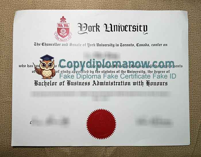York University diploma