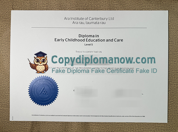 Ara Institute of Canterbury Diploma