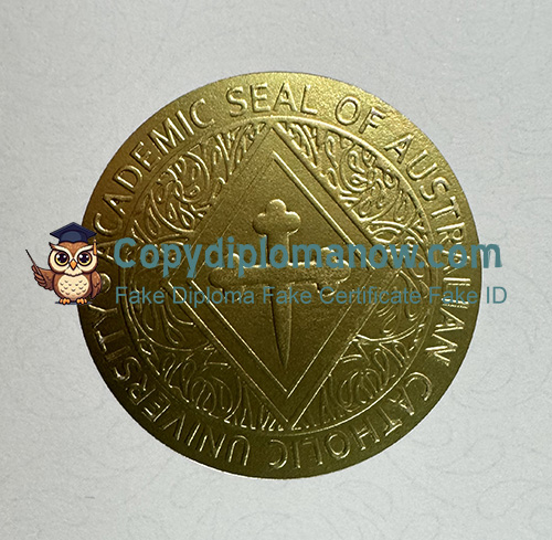 Australian Catholic University Diploma seal