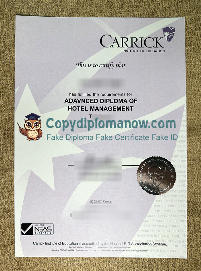 Carrick Institute of Education Diploma