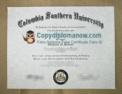 Columbia Southern University Diploma