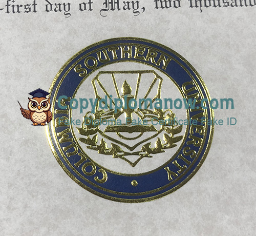 Columbia Southern University Diploma seal