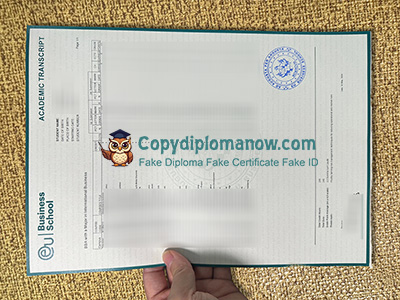 EU Business School Transcript