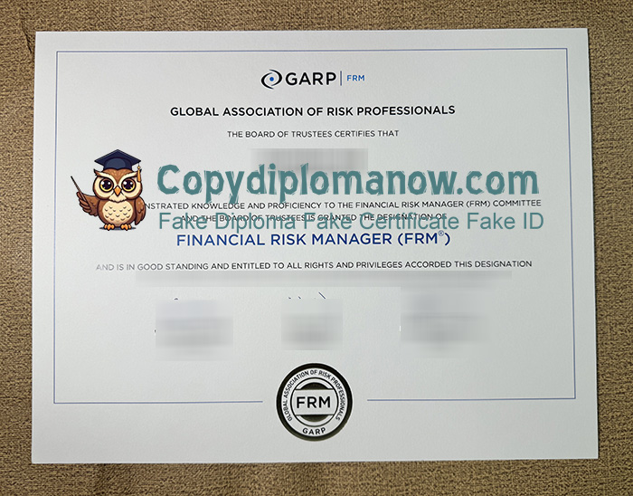 GARP Financial Risk Management Certificate