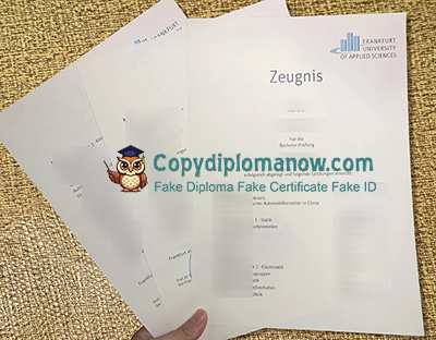 Frankfurt University of Applied Sciences Zeugnis