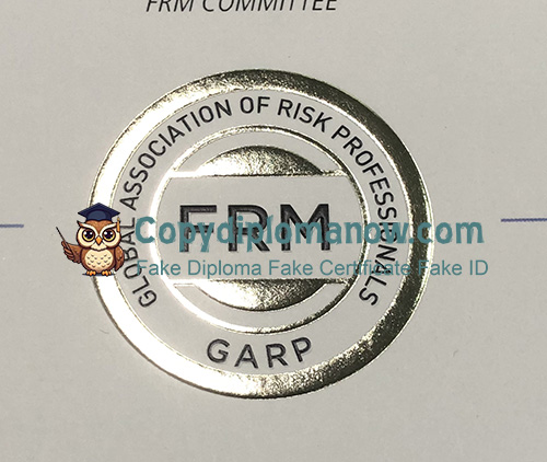 GARP Financial Risk Management Certificate seal
