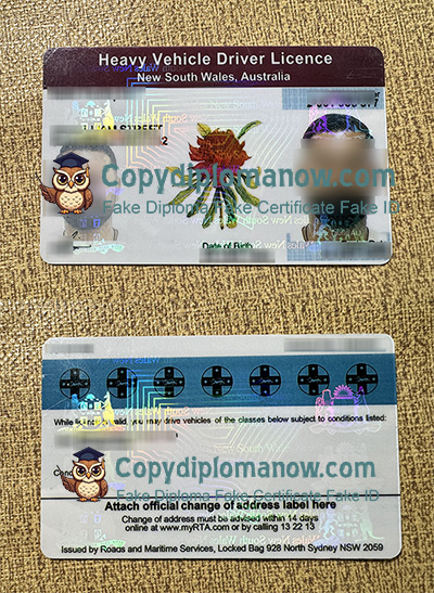 NSW Heavy Vehicle Driver Licence