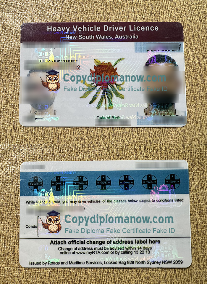 NSW Heavy Vehicle Driver Licence