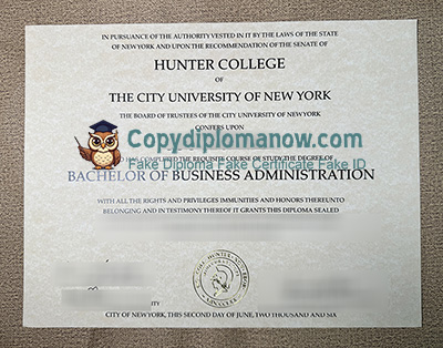 Hunter College Diploma