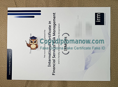 Institute of Risk Management Certificate