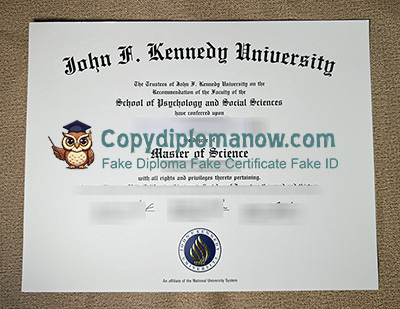 John F Kennedy University Diploma