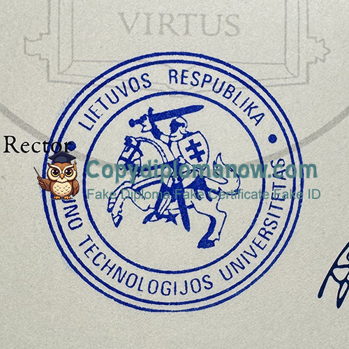 Kaunas University of Technology Diploma seal