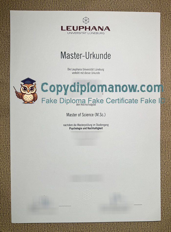 Leuphana Universität Lüneburg Urkunde