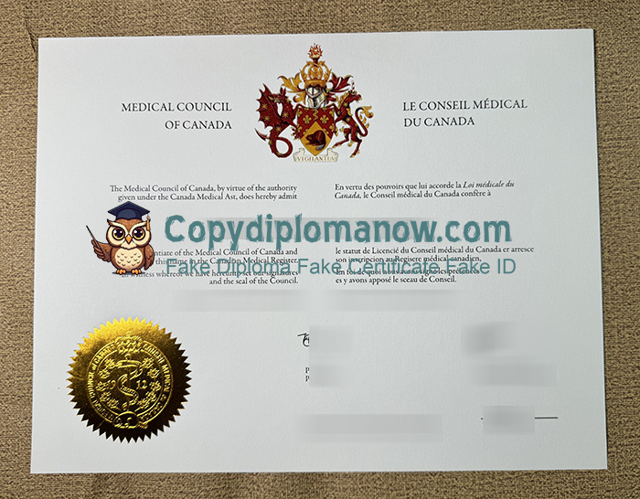 Medical Council of Canada Certificate, MCC Certificate