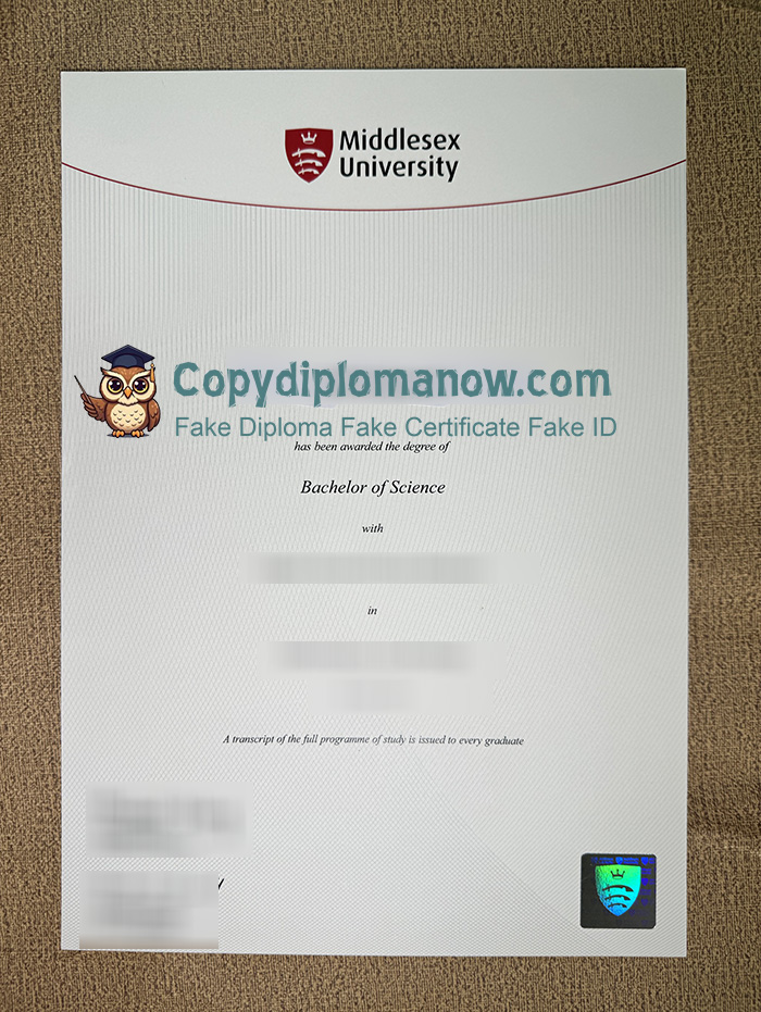 Middlesex University Diploma