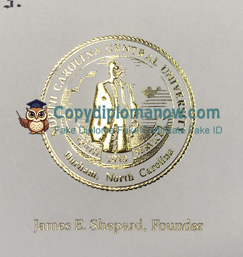 North Carolina Central University Diploma seal